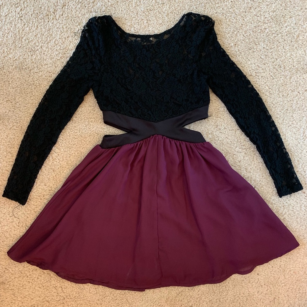 Long sleeve skater dress NWOT